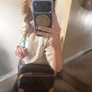 Louis Vuitton Nile Brown and Tan Monogram Bag